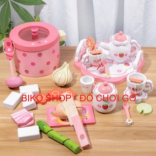 Đồ chơi ấm trà bằng gỗ cho bé( nhiều mẫu) 𝐁𝐈𝐊𝐎 𝐒𝐇𝐎𝐏