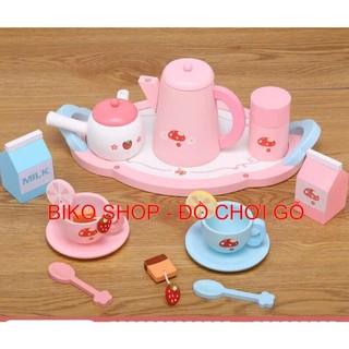 Đồ chơi ấm trà bằng gỗ cho bé( nhiều mẫu) 𝐁𝐈𝐊𝐎 𝐒𝐇𝐎𝐏