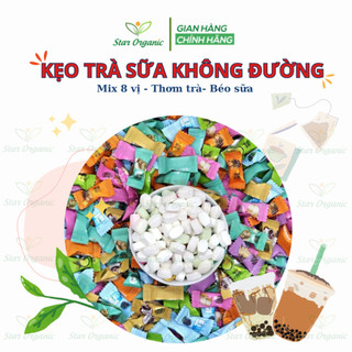 [NEW] Kẹo Trà Sữa Milk Tea Candy Không Đường Mix 8 Vị - Star Organic