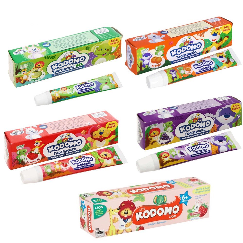 [ GIÁ SỈ ] Kem Đánh Răng Trẻ Em Kodomo Kem Đánh Răng Cho Bé Nuốt Được Trọng Lượng 45gr