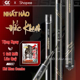 Cần Câu Đài Nhất Hào Khắc Khanh F1 Bản 5H Cần Câu Tay Handing Cacbon Tặng Kèm Phụ Kiện