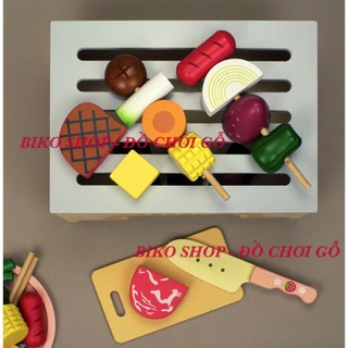 Đồ chơi Bếp nướng BBQ bệt bằng gỗ( nhiều mẫu) - 𝐁𝐈𝐊𝐎 𝐒𝐇𝐎𝐏