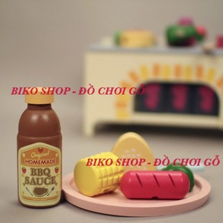 Đồ chơi Bếp nướng BBQ bệt bằng gỗ( nhiều mẫu) - 𝐁𝐈𝐊𝐎 𝐒𝐇𝐎𝐏