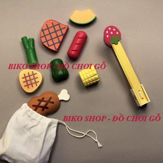 Đồ chơi Bếp nướng BBQ bệt bằng gỗ( nhiều mẫu) - 𝐁𝐈𝐊𝐎 𝐒𝐇𝐎𝐏