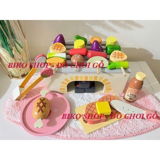 Đồ chơi Bếp nướng BBQ bệt bằng gỗ( nhiều mẫu) - 𝐁𝐈𝐊𝐎 𝐒𝐇𝐎𝐏