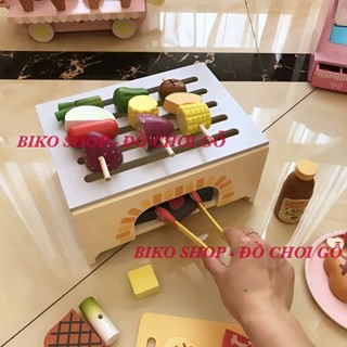 Đồ chơi Bếp nướng BBQ bệt bằng gỗ( nhiều mẫu) - 𝐁𝐈𝐊𝐎 𝐒𝐇𝐎𝐏