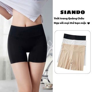 Quần mặc trong váy chống lộ cạp cao quần lót bảo hộ chất đúc su mềm mịn hàng Quảng Châu SIANDO QL05