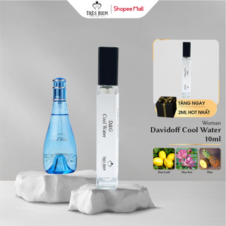 Tinh dầu nước hoa Nữ Davidoff Cool Water Woman 10ml chính hãng Très Bien hương tươi mát nhẹ nhàng