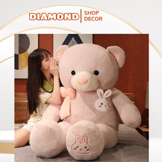Gấu bông Teddy Bunny màu candy kẹo ngọt khổng lồ 1m8 chuẩn hàng nhập lông mịn