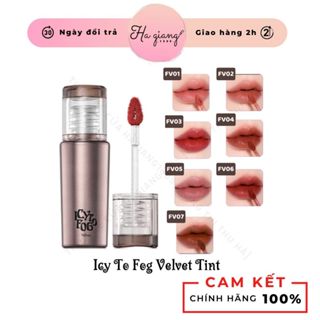 Son Kem Black Rouge Icy To Fog Velvet Tint bám màu tốt FV05 Hồng khô, FV07 Đỏ đất chất son mềm mại