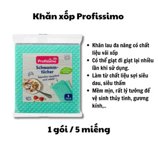 KHĂN LAU ĐA NĂNG XỐP VẢI PROFISSIMO ĐỨC