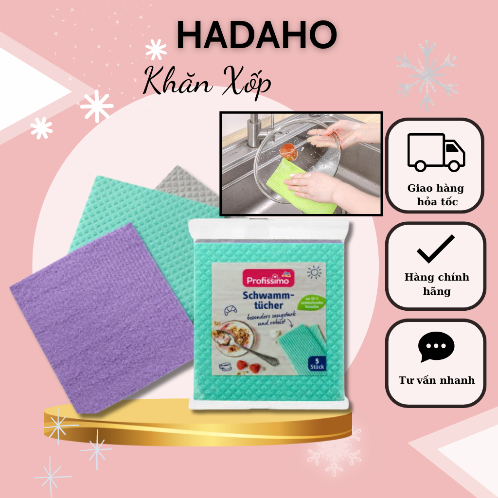 KHĂN LAU ĐA NĂNG XỐP VẢI PROFISSIMO ĐỨC