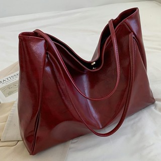 Túi Tote Túi Đeo Vai Da Trơn Siêu To Khổng Lồ 40cm Túi Mua Sắm Dung Tích Lớn Tiện Lợi - HT302