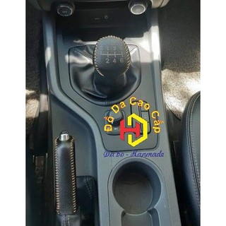 Bọc da cần số & phanh tay xe Ford ranger số sàn (MT)