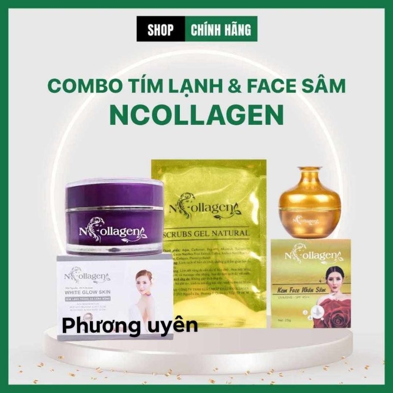 COMBO KEM SÂM +KEM TÍM LẠNH NCOLAGEN