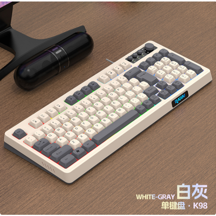 Bàn phím K87 giả cơ gaming có dây cao cấp k87 có Led màu gõ phím cực êm chuyên game pc laptop văn phòng | BigBuy360 - bigbuy360.vn
