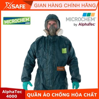 Quần áo chống hóa chất Ansell Alphatec 4000 - Xanh rêu
