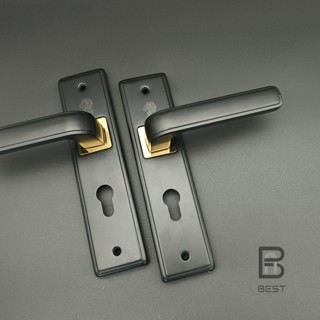  MẪU 2025 KHÓA TAY GẠT  - KHÓA CỬA PHÒNG 2 TẤC Tay ốp khoá dài 200mm Màu đen sang trọng 