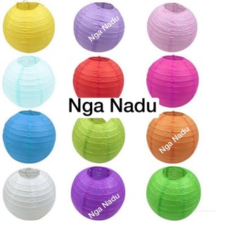 Sét 30 đèn lồng giấy 30cm và 20 đèn lồng giấy 20cm Trang Trí Trung Thu,trường học,cửa hàng,quán cà phê,trà sữa,nhà hàng