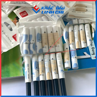 Set 6 Nắp Đậy Bút Chì in tên theo yêu cầu linh chi