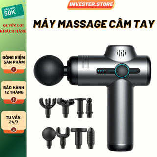 Máy massage cầm tay giảm đau mỏi cơ bắp mát xa lưng vai cổ gáy mat xa toàn thân -VD.STORE