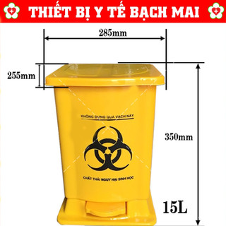 Thùng Đựng Rác Thải Y Tế 15 Lít