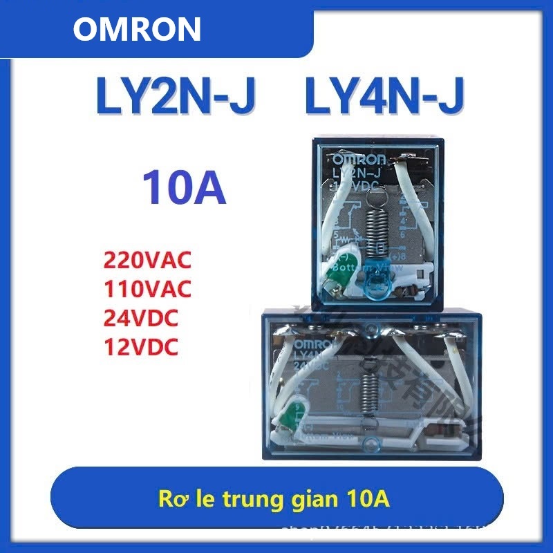 Rơ le trung gian omron 8 chân to 10A - Relay LY2N-J