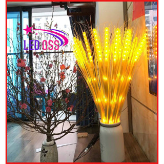  Đèn LED Hình Bông Lúa. Bó 10 Bông  20 Bông Màu Vàng Ấm Hàng chuẩn cao cấp Điện áp 220V kèm phích cắm 