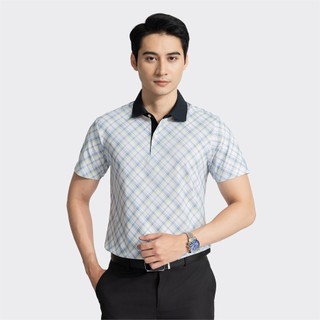 Áo polo nam ngắn tay ARISTINO BUSINESS họa tiết kẻ lịch lãm, sang trọng 1PS031AZ