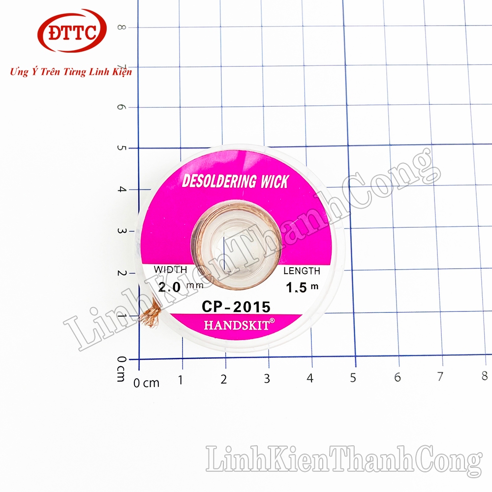 Combo 2 Cuộn Dây Đồng Hút Thiếc CP-2015, Hút Chì Hàn Loại 0.75 Mét, 1.5 Mét