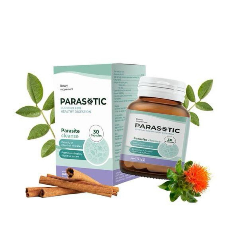 Viên Uống Parasotic  Hỗ Trợ diệt ký sinh trùng - Hộp 30 viên