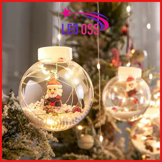 Mới 2025 Dây Đèn Led Hình 10 Quả Cầu Tuyết Noel Trang trí, lung linh sắc màu, hiệu ứng tuyệt đẹp
