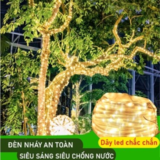  Dây Đèn Led Trang Trí Ngoài Trời Chống Nước 10m 20m 50m 100m Đom Đóm Hạt Gạo Fairylight giáng sinh cây thông noel tết 