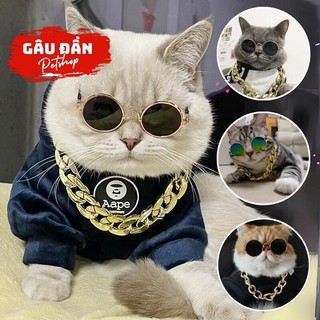 Dây Chuyền Cho Chó Mèo ,Dây Chuyền Mạ Vàng Cho Thú Cưng