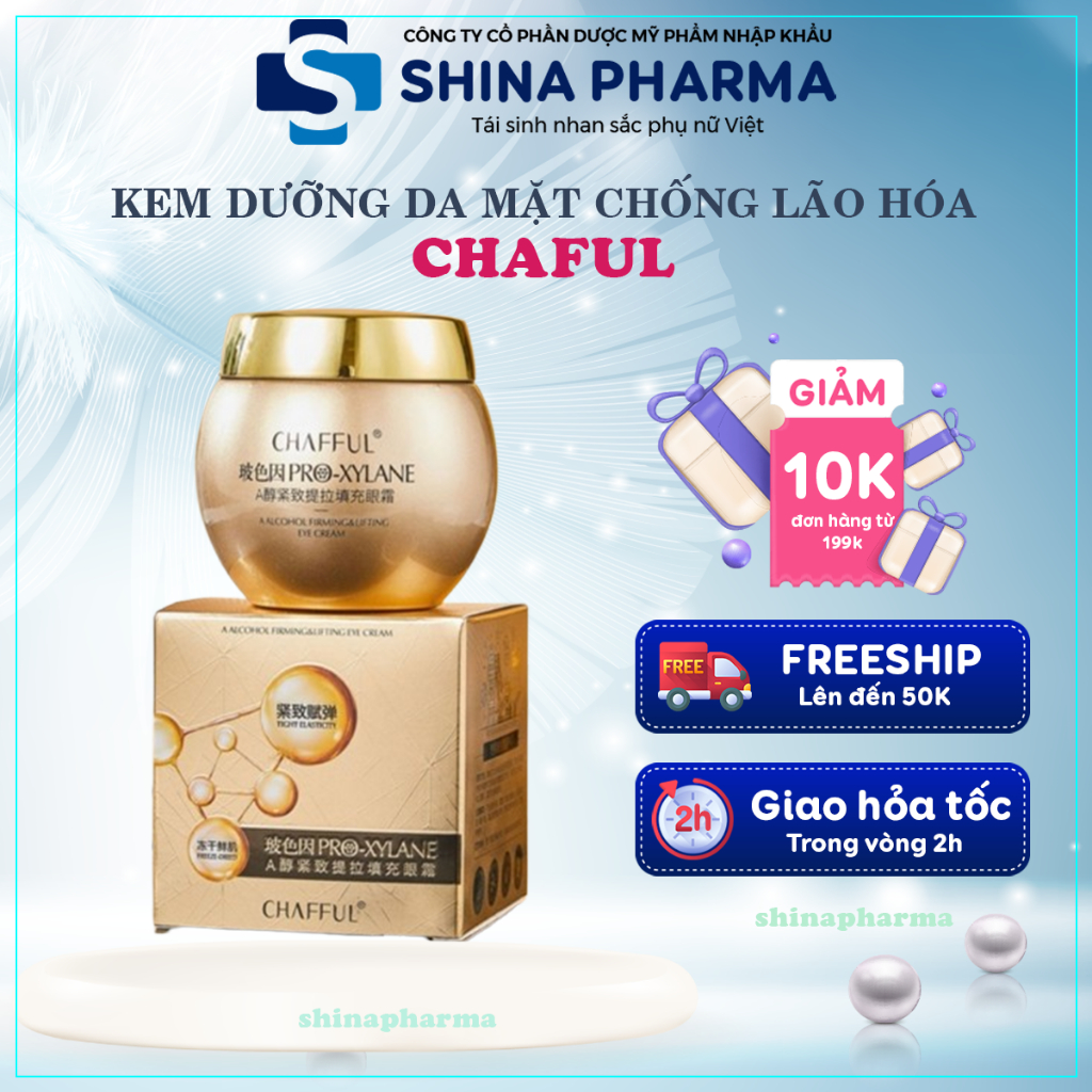 Kem Dưỡng Da Mặt Chống Lão Hóa CHAFUL - Kem CHAFUL Hút Nếp Nhăn Làm Săn Chắc, Dưỡng Trắng Da, Cấp Ẩm Mờ Nám