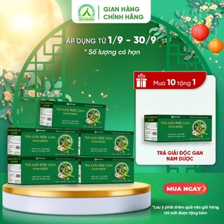 Trà giải độc gan Nam Dược giúp mát gan, tăng cường chức năng gan an toàn, hiệu quả - hộp 20 túi lọc