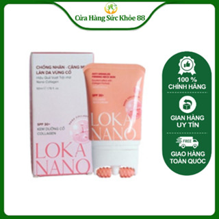 Kem Dưỡng Da Cổ Loka Nano Abera 50ML Có Lăn Massage chăm sóc, phục hồi da cổ, lấy lại sự đàn hồi của tuổi xuân