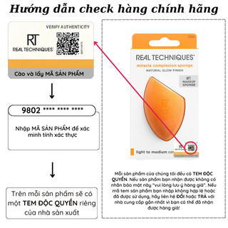 Mút Tán Kem Nền RT  Real Techniques Miracle Complexion Sponge