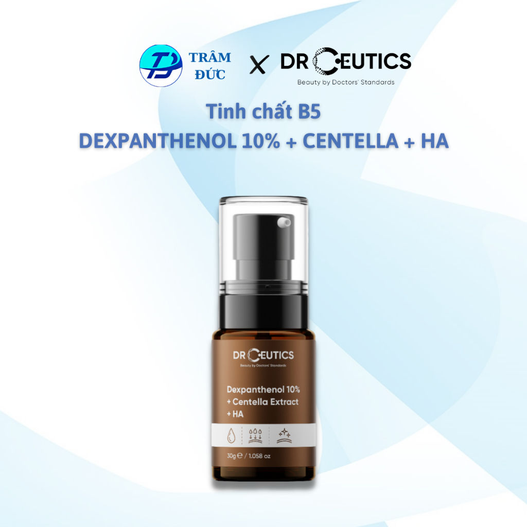 DRCEUTICS Serum B5 DrCeutics Cấp Ẩm Và Phục Hồi Da Dexpanthenol 10% + Centella Extract + HA (30g)