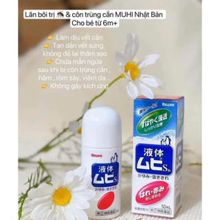 Lăn Muhi  Muỗi Và Côn Trùng Cắn 50ml Nhật Bản