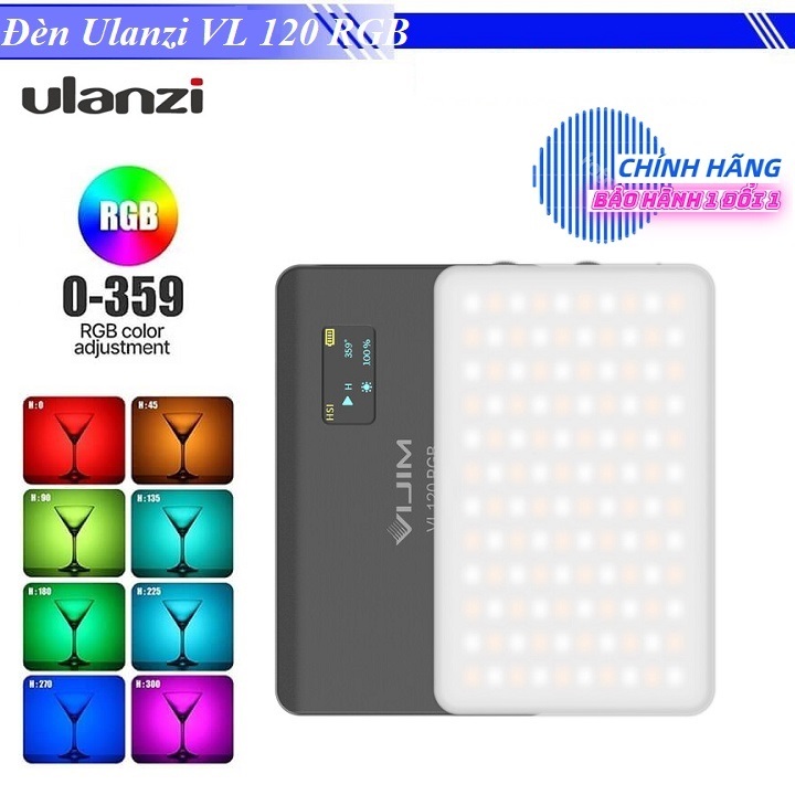 [ Chính hãng ] Đèn led video dùng chụp ảnh quay phim siêu sáng Ulanzi VIJIM VL120 RGB