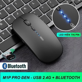 Chuột Bluetooth không dây sạc pin lại TEKKIN INPHIC M1P ko tiếng click sạc 1 lần dùng 8 tuần cho máy tính