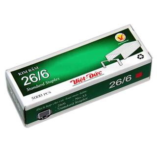   MUA SỈ GIẢM 10%  Kim bấm giấy Việt Đức 26 6  1 hộp  