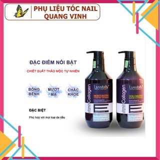 (hàng chính hãng) gội xả lusstaly collagen 500ml