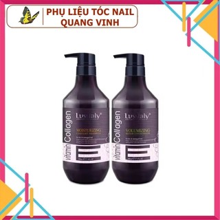 (hàng chính hãng) gội xả lusstaly collagen 500ml