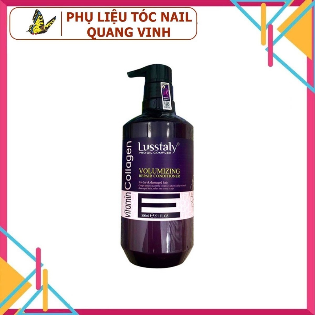 (hàng chính hãng) gội xả lusstaly collagen 500ml