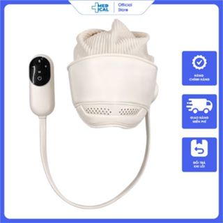 Máy massage đầu đa năng, mát xa mắt, mặt nạ chườm ấm, nhào nặn túi khí hỗ trợ giấc ngủ, giảm đau đầu