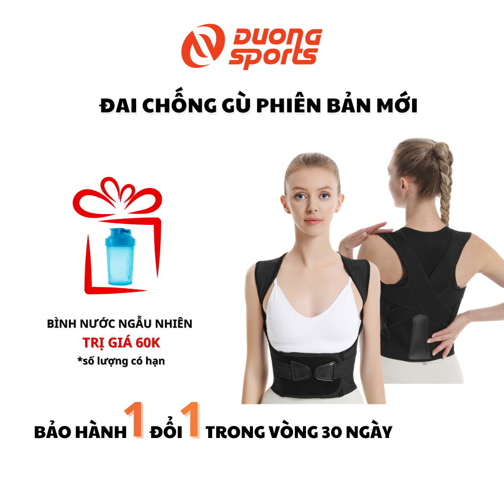 Đai Chống Gù Lưng Cao Cấp Đai Điều Chỉnh Cột Sống Cải Thiện Vóc Dáng Có Nẹp Hỗ Trợ