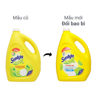   Mẫu mới  Nước rửa chén Sunlight hương chanh 3.6 kg 