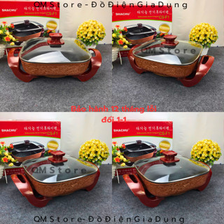 Chảo điện đa năng Shachu CS-F1  cao cấp , Chảo điện Shachu CS-F1 nấu canh xào hấp QM Store_đồ_điện_gia_dung.